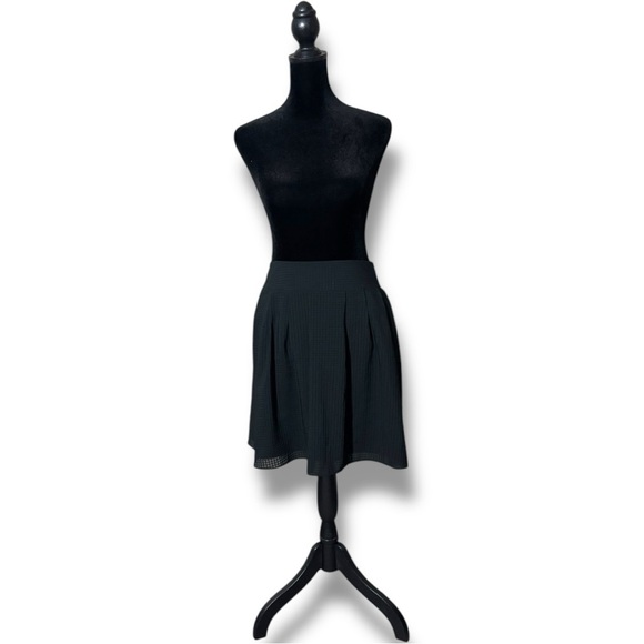 A New Day NWT XL Ebony Fully Lined High Wide Waistband Fit and Flare Mini Skirt - Picture 5 of 15